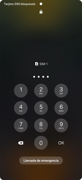 Si lo solicita el teléfono, introduce el código PIN y pulsa OK. Si lo solicita el teléfono, introduce el código PIN y pulsa OK.