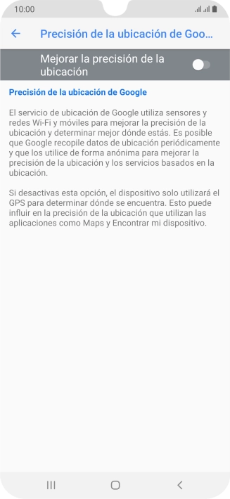 Pulsa el indicador junto a 