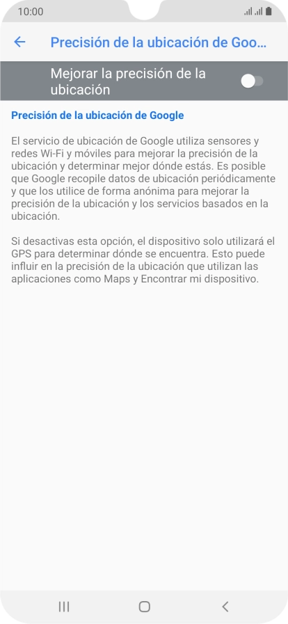 Pulsa el indicador junto a 