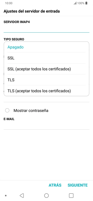 Pulsa Apagado para desactivar la función. Pulsa Apagado para desactivar la función.