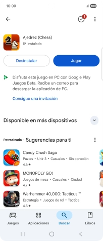 Pulsa la tecla de inicio para terminar y regresar a la pantalla de inicio. Pulsa la tecla de inicio para terminar y regresar a la pantalla de inicio.