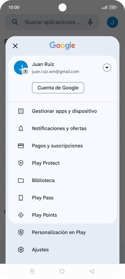 Pulsa Gestionar apps y dispositivo.