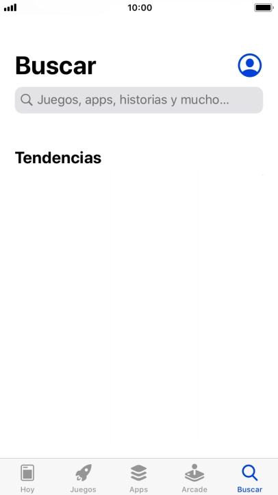 Pulsa en el campo de búsqueda e introduce el nombre o el tema de la app deseada. Pulsa en el campo de búsqueda e introduce el nombre o el tema de la app deseada.