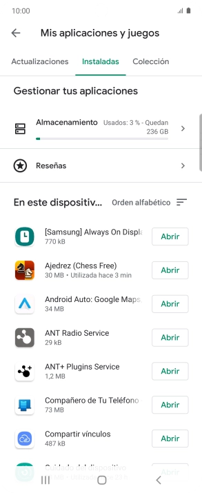 Pulsa la app deseada. Pulsa la app deseada.