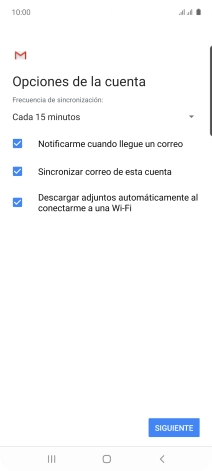 Si aparece en la pantalla esta imagen, tu cuenta de correo electrónico ha sido reconocida y configurada automáticamente. Sigue las indicaciones de la pantalla para introducir más información y terminar la configuración. Si aparece en la pantalla esta imagen, tu cuenta de correo electrónico ha sido reconocida y configurada automáticamente. Sigue las indicaciones de la pantalla para introducir más información y terminar la configuración.