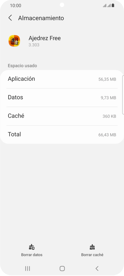 Pulsa Borrar caché. Pulsa Borrar caché.