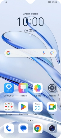 Desliza dos dedos hacia abajo desde la parte superior de la pantalla.