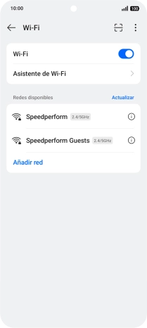 Pulsa la red wifi deseada.