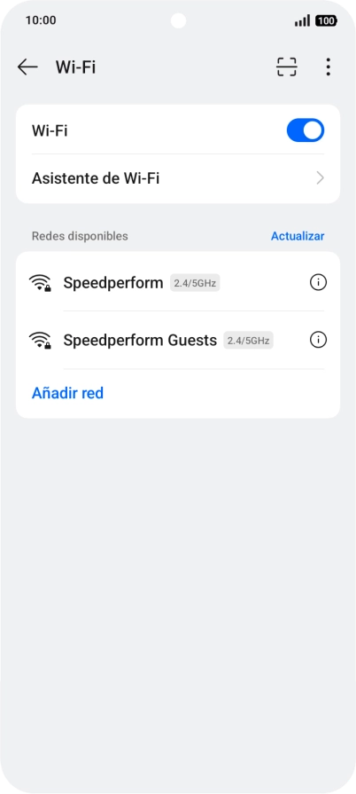 Pulsa la red wifi deseada.