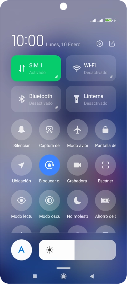 Pulsa Modo avión para activar o desactivar la función.