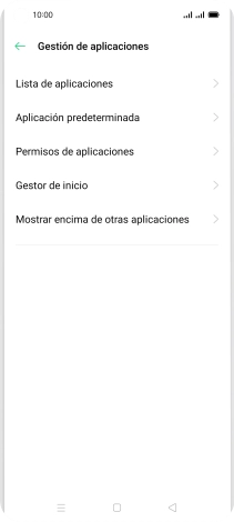Pulsa Lista de aplicaciones. Pulsa Lista de aplicaciones.