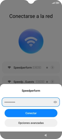 Introduce la contraseña de la red wifi y pulsa Conectar. Introduce la contraseña de la red wifi y pulsa Conectar.