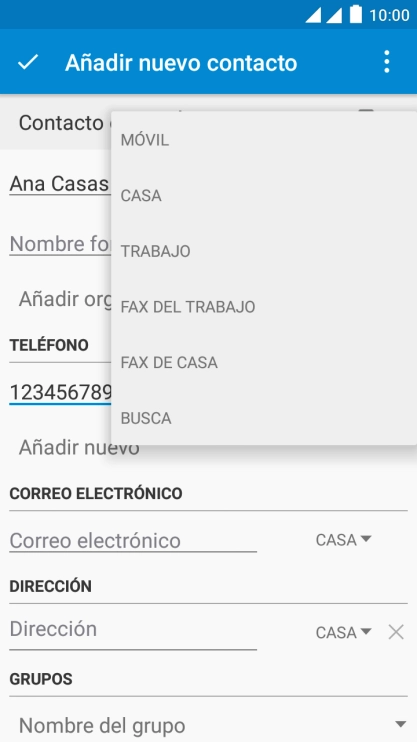 Pulsa el tipo de número deseado. Pulsa el tipo de número deseado.