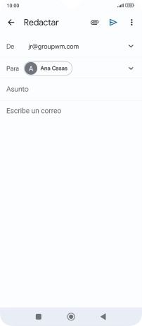 Pulsa Asunto e introduce el asunto deseado. Pulsa Asunto e introduce el asunto deseado.