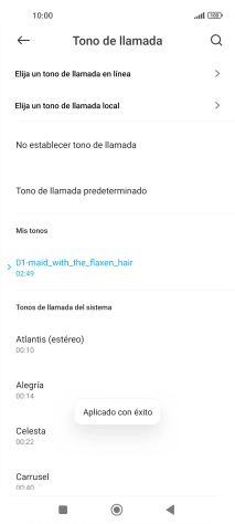 Pulsa la tecla de inicio para terminar y regresar a la pantalla de inicio. Pulsa la tecla de inicio para terminar y regresar a la pantalla de inicio.