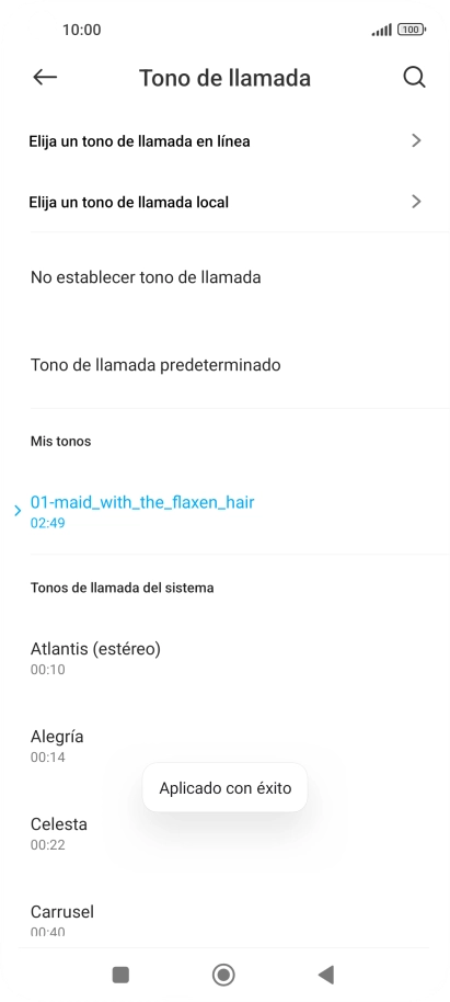 Pulsa la tecla de inicio para terminar y regresar a la pantalla de inicio. Pulsa la tecla de inicio para terminar y regresar a la pantalla de inicio.