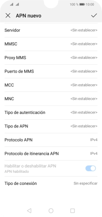 Pulsa Tipo de APN. Pulsa Tipo de APN.