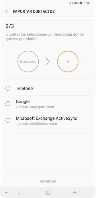 Pulsa Teléfono.