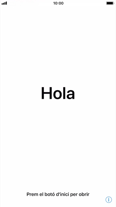 Pulsa la tecla de inicio. Pulsa la tecla de inicio.