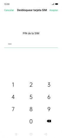 Introduce tu código PIN y pulsa Aceptar. Introduce tu código PIN y pulsa Aceptar.