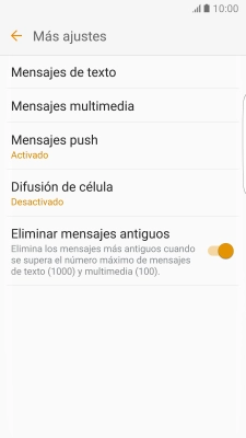 Pulsa Mensajes de texto. Pulsa Mensajes de texto.