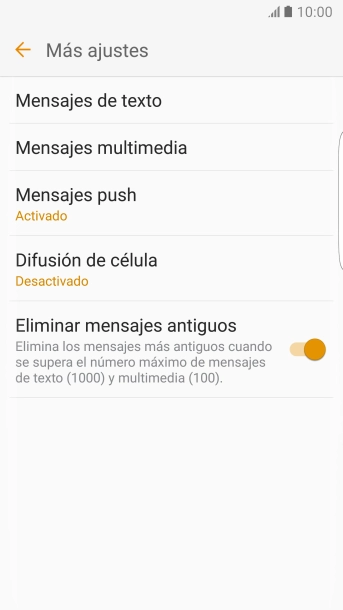 Pulsa Mensajes de texto. Pulsa Mensajes de texto.