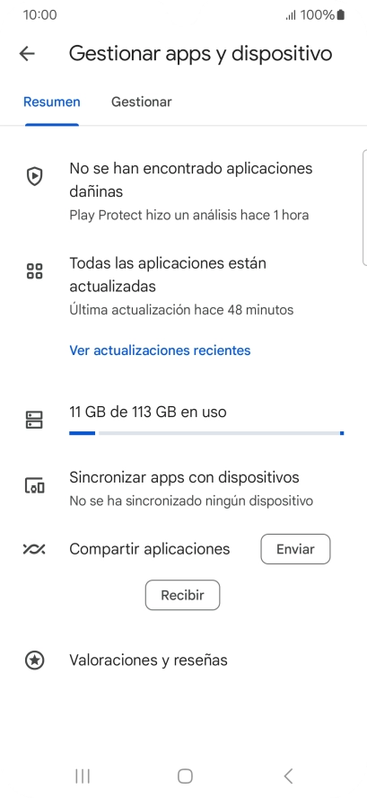 Pulsa Gestionar. Pulsa Gestionar.