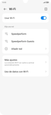 Pulsa la red wifi deseada. Pulsa la red wifi deseada.