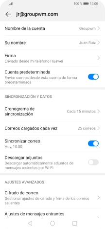 Pulsa Nombre de la cuenta. Pulsa Nombre de la cuenta.