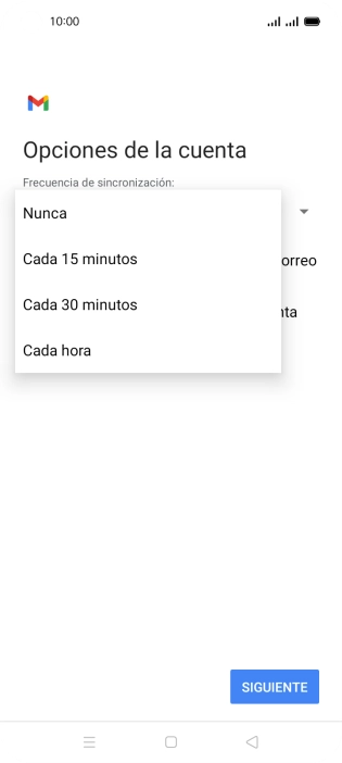 Pulsa el ajuste deseado. Pulsa el ajuste deseado.