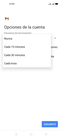 Pulsa el ajuste deseado. Pulsa el ajuste deseado.