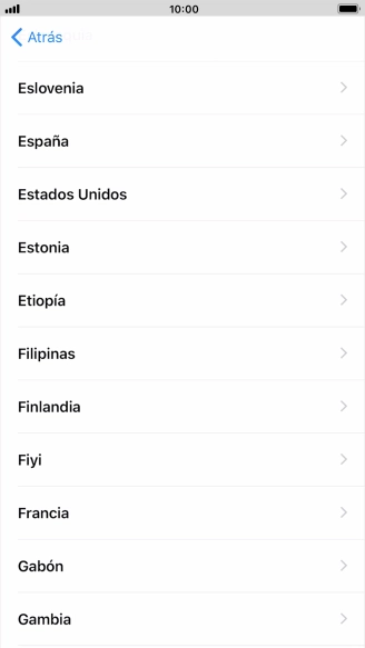 Pulsa el país o el área deseados. Pulsa el país o el área deseados.