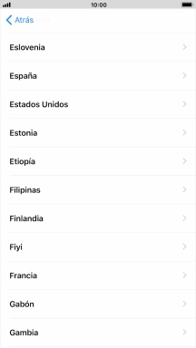 Pulsa el país o el área deseados. Pulsa el país o el área deseados.