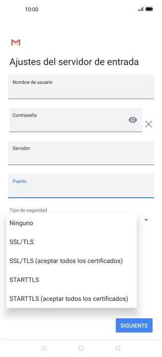 Pulsa Ninguno.