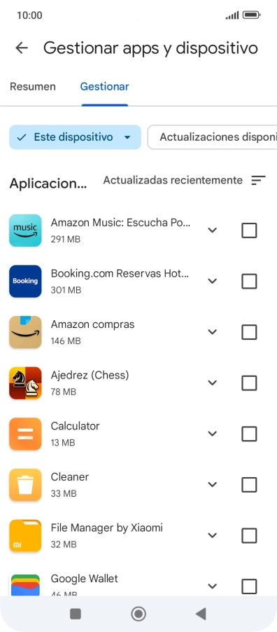 Pulsa la app deseada.