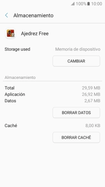 Pulsa BORRAR CACHÉ.