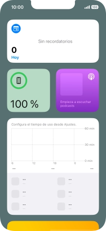 Desliza el dedo hacia arriba por la pantalla. Desliza el dedo hacia arriba por la pantalla.