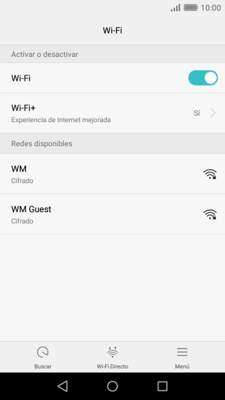 Pulsa la red wifi deseada. Pulsa la red wifi deseada.