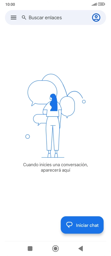 Pulsa Iniciar chat.