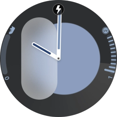 Cuando el icono de carga de batería aparece en la pantalla, el smartwatch se está cargando. Cuando el icono de carga de batería aparece en la pantalla, el smartwatch se está cargando.