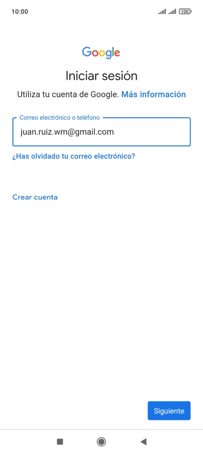 Pulsa Siguiente.