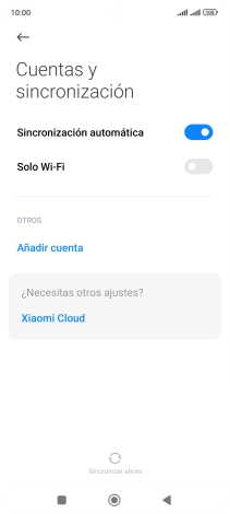 Pulsa Añadir cuenta. Pulsa Añadir cuenta.