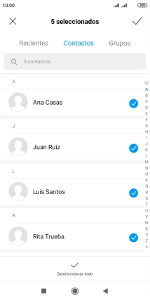 Pulsa el icono de aceptar. Pulsa el icono de aceptar.