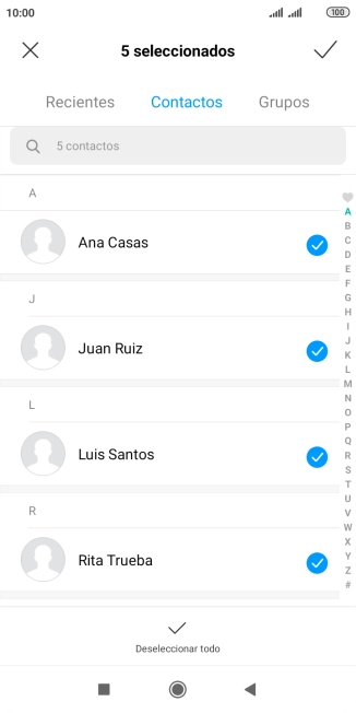 Pulsa el icono de aceptar. Pulsa el icono de aceptar.