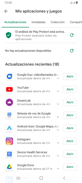 Pulsa Instaladas.