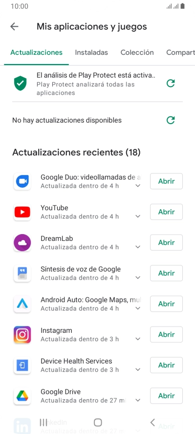 Pulsa Instaladas.
