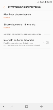 Pulsa Planificar sincronización. Pulsa Planificar sincronización.