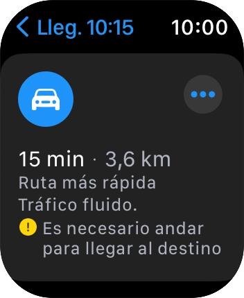 Pulsa la ruta deseada. Pulsa la ruta deseada.
