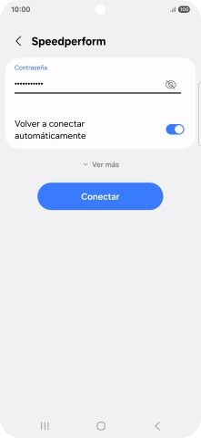 Introduce la contraseña de la red wifi y pulsa Conectar. Introduce la contraseña de la red wifi y pulsa Conectar.