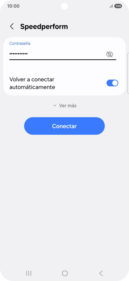 Introduce la contraseña de la red wifi y pulsa Conectar. Introduce la contraseña de la red wifi y pulsa Conectar.